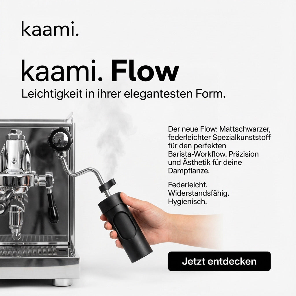 kaami. Flow Reiniger für Dampflanzen. Ersatz für Barista Tuch